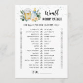 Baby Is Brewing Would Mommy Rather Game Card Kaart (Voorkant)
