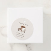 Baby is Brouwen Baby shower Dank U Cadeau Label (In situ)