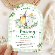 Baby is Brouwen Baby shower Genderneutraal Arched