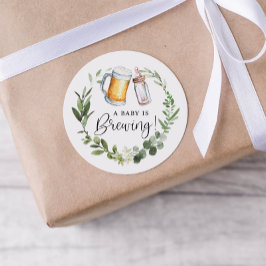 Baby is Brouwen Classic Ronde Sticker