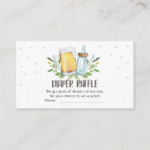 Baby is Brouwen Douche Beers Luier Raffle Kaart (Voorkant)