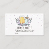 Baby is Brouwen Douche Beers Luier Raffle Kaart (Voorkant)
