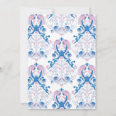 Baby is Brouwen floral Tea party Baby shower Kaart (Achterkant)