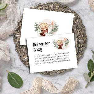 Baby is Brouwen groen Koffie Baby shower boek Informatiekaartje