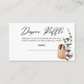 Baby is Brouwen - Luierloof - Zwart Informatiekaartje