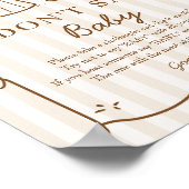 Baby is brouwen niet zeggen Baby spel Poster (Hoek)