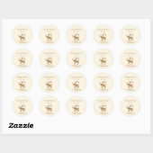 Baby is Brouwen Schattigee Pram Baby shower Dank u Ronde Sticker (Vel)