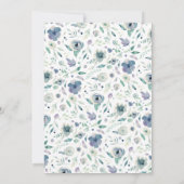 Baby is Brouwerij Blue Floral Baby Tea Kaart (Achterkant)