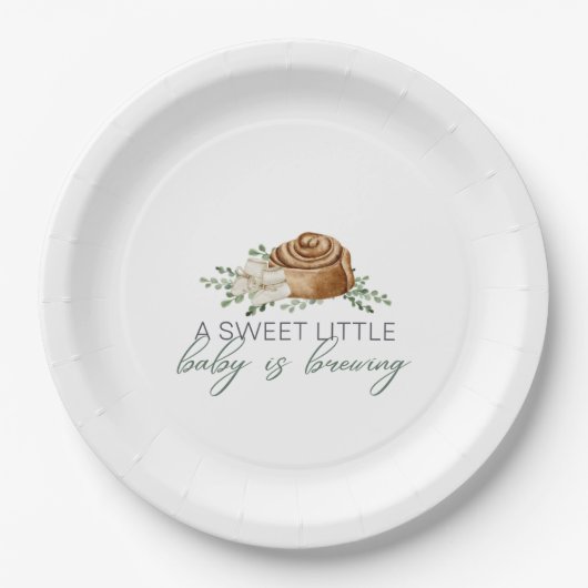 Baby is Brouwerij Pastry Papieren Bordje (Voorkant)