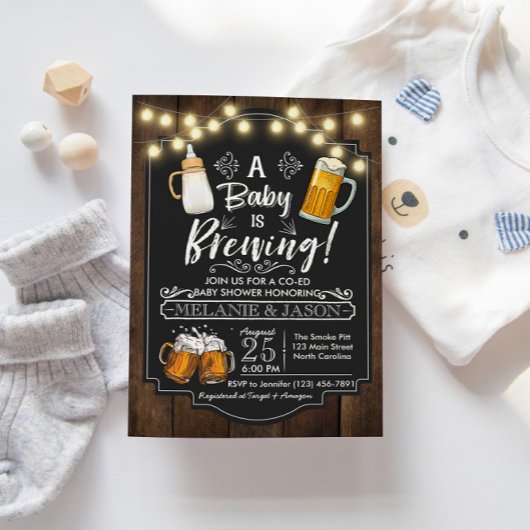 Baby is brouwerij voor Baby shower Kaart