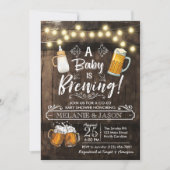 Baby is brouwerij voor Baby shower Kaart (Voorkant)
