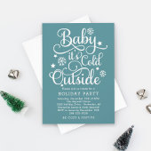 Baby is buiten de Blauwgroen feestdag geketst Kaart