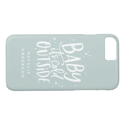 Baby is buiten de winter koud Case-Mate iPhone case (Achterkant (Horizontaal))
