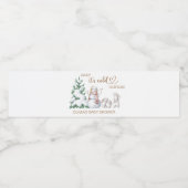 Baby is buiten koud. Baby Shower Waterfles Etiket (Enkel label)