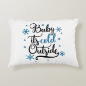 baby is buiten koud decoratief kussen (Voorkant)