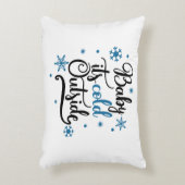 baby is buiten koud decoratief kussen (Voorkant(Verticaal))