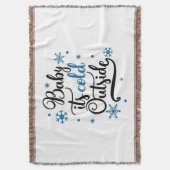 baby is buiten koud deken (Voorkant Verticaal)