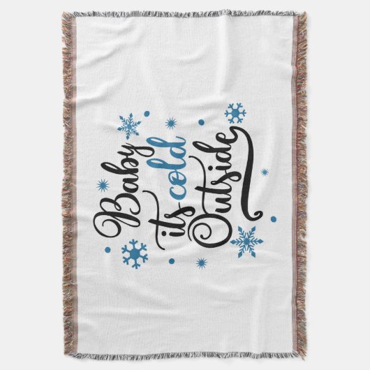 baby is buiten koud deken (Voorkant Verticaal)