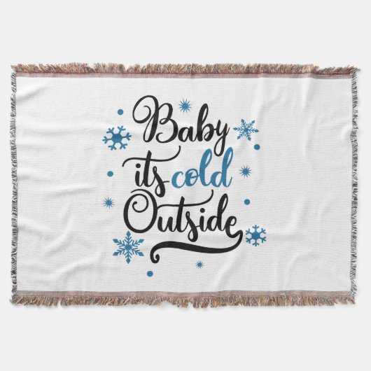 baby is buiten koud deken (Voorkant)