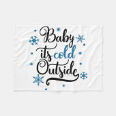 baby is buiten koud fleece deken (Voorkant (Horizontaal))