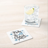 baby is buiten koud kartonnen onderzetters (Insitu)