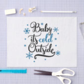 baby is buiten koud tissuepapier (Craft)