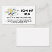 Baby is de Boeken van het Baby shower van de Brouw Visitekaartje (Voorkant / Achterkant)