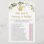 Baby is de groenerij die zei dat het een spelletje (Voorkant)