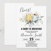 Baby is de Uitnodiging van het Baby shower van de  (Voorkant / Achterkant)