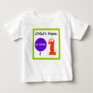 baby is één 1 , 1e eerste verjaardag t-shirt