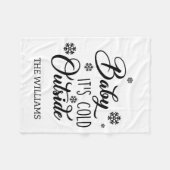 Baby is een feestdag buiten de witte ontwerpserie fleece deken (Voorkant (Horizontaal))