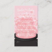 Baby is een gradenschoen met een gothisch roze mei informatiekaartje (Voorkant)