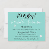 BABY is een jongen ooievaar levering strooien douc Kaart (Achterkant)