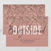 Baby is een lafhartig kerstfeest feestdagenkaart (Voorkant / Achterkant)