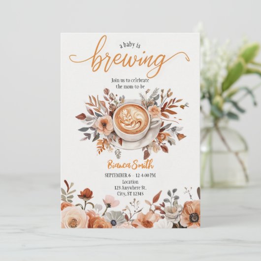 Baby is een uitnodiging voor het brouwen (Staand voorkant)