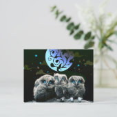Baby is eigenaar onder het moonlight briefkaart (Staand voorkant)