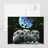 Baby is eigenaar onder het moonlight briefkaart (Voorkant / Achterkant)