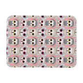 Baby is eigenaar op roze patroon magneet (Horizontaal)