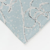 Baby is eigenaar van wintersneeuwbalken fleece deken (Hoek)