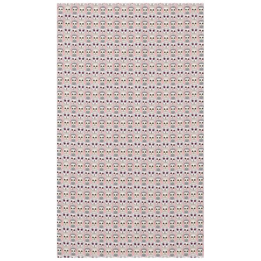 Baby is eigendom op Bleek roze achtergrondpatroon Tafelkleed (Voorkant)