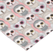 Baby is eigendom op Bleek roze achtergrondpatroon Tafelkleed (Gekanteld)