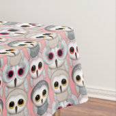 Baby is eigendom op Bleek roze achtergrondpatroon Tafelkleed (Voorbeeld)