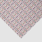 Baby is eigendom op Bleek roze achtergrondpatroon Tissuepapier (Detail)