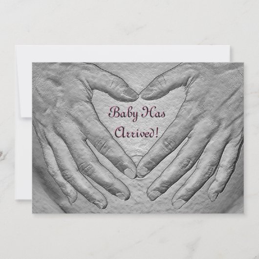 Baby is gearriveerd kaart (Voorkant)