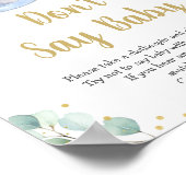 Baby is groen kweken, zeg niet Baby-spel Poster (Hoek)