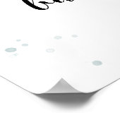 Baby is groenery Baby shower Welcome Poster (Hoek)