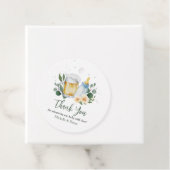 Baby is het Baby shower van de Groene Breedte Dank Bedankjes Labels (In situ)