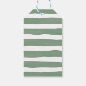 Baby is het Baby shower van de Groene Breedte Dank Cadeaulabel (Achterkant)