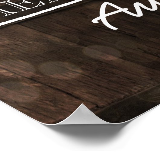 Baby is het Baby shower Welkome Poster (Hoek)