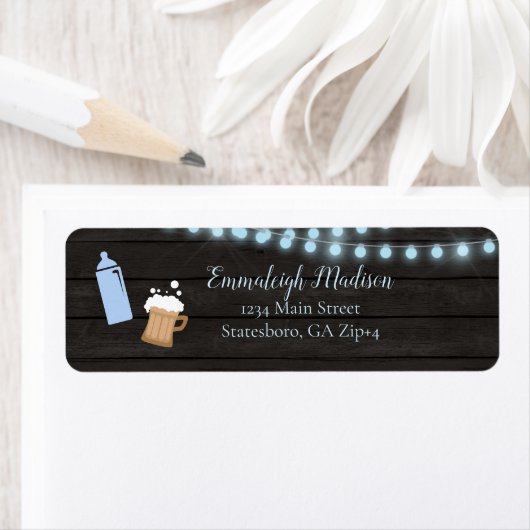 Baby is het Blauwe Adres van de Terugkeer van het  Etiket (Insitu)